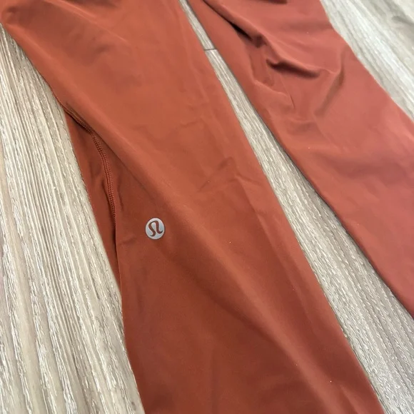 SOLD ***Lululemon Fast and free high rise tight leggings. Color Dark terracotta - Picture 3 of 11